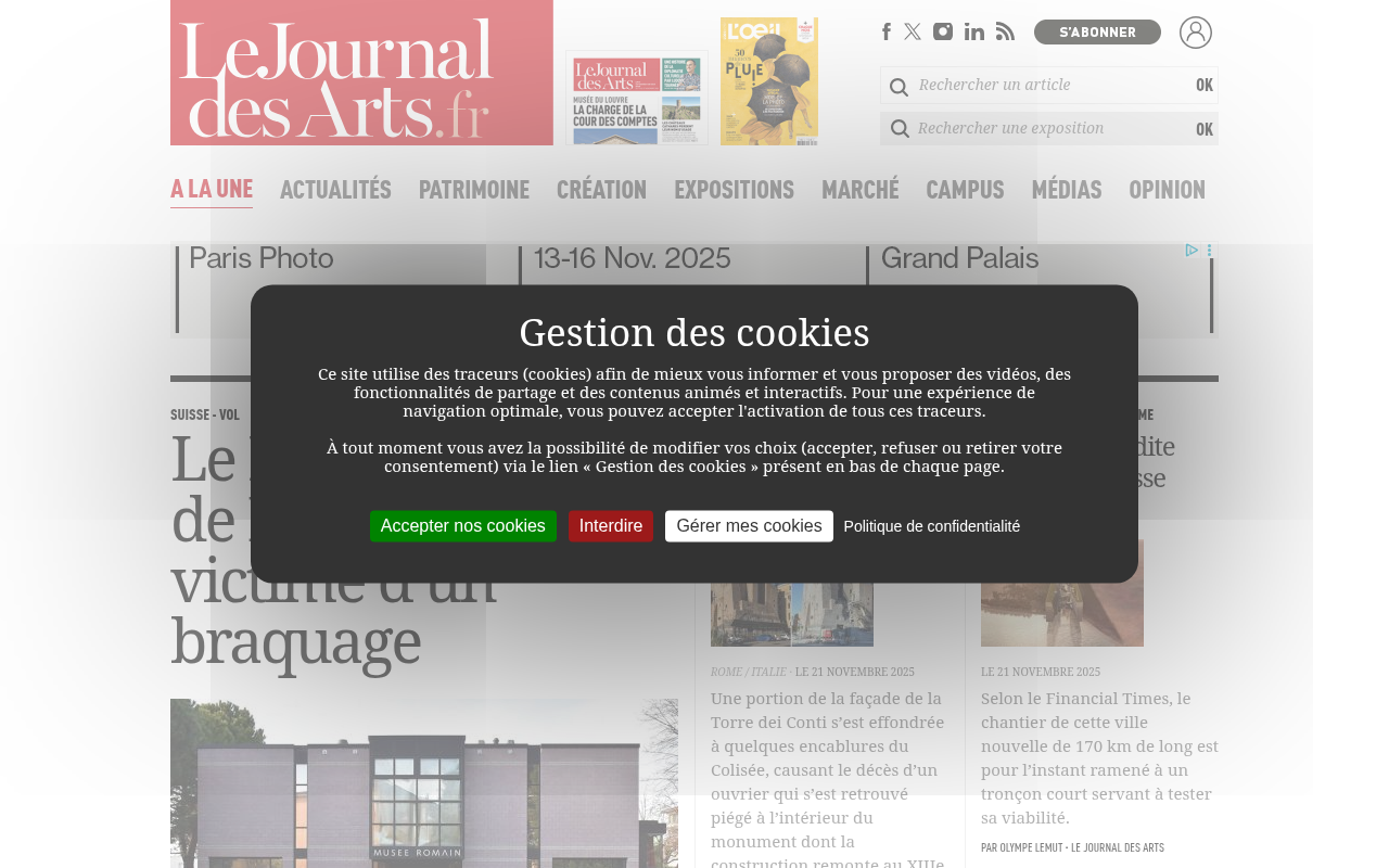LeJournaldesArts.fr - 1er site quotidien sur l'actualité du monde de l'art et son marché