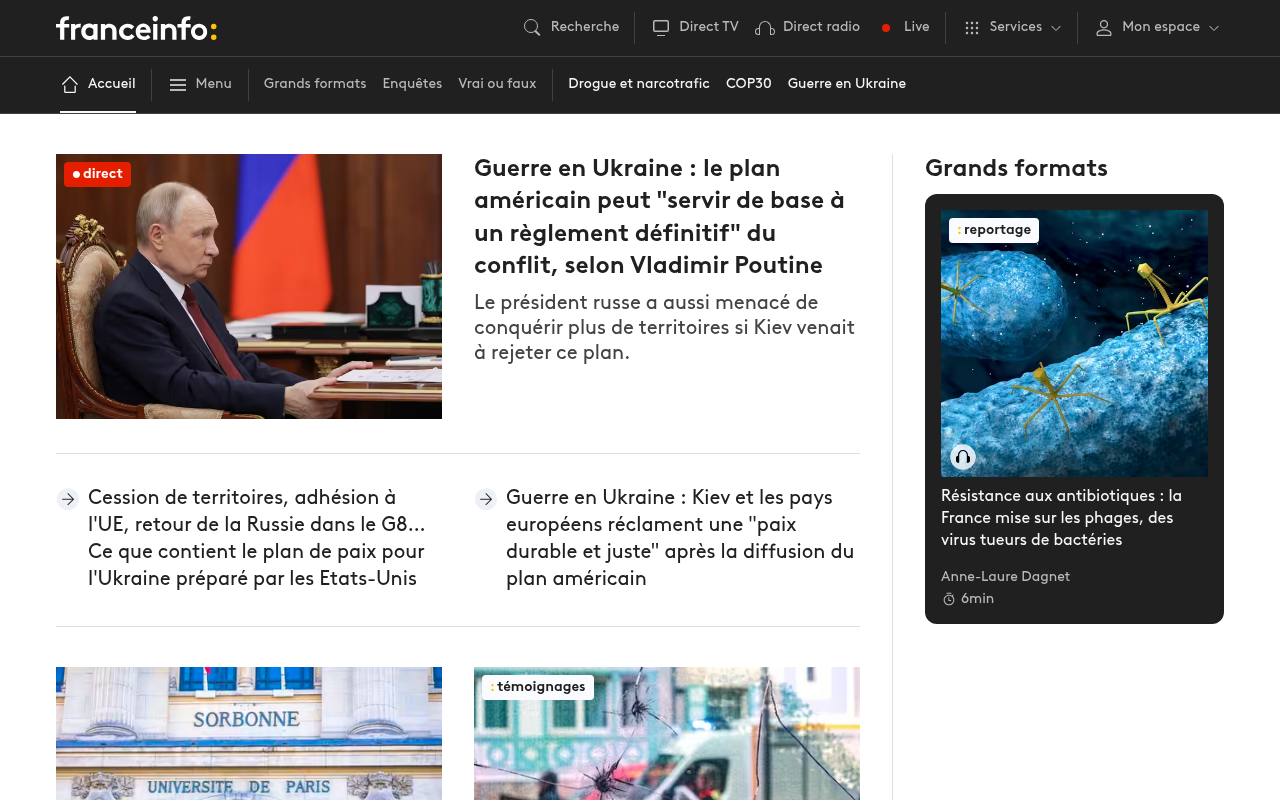 Franceinfo - Actualités en temps réel et info en direct