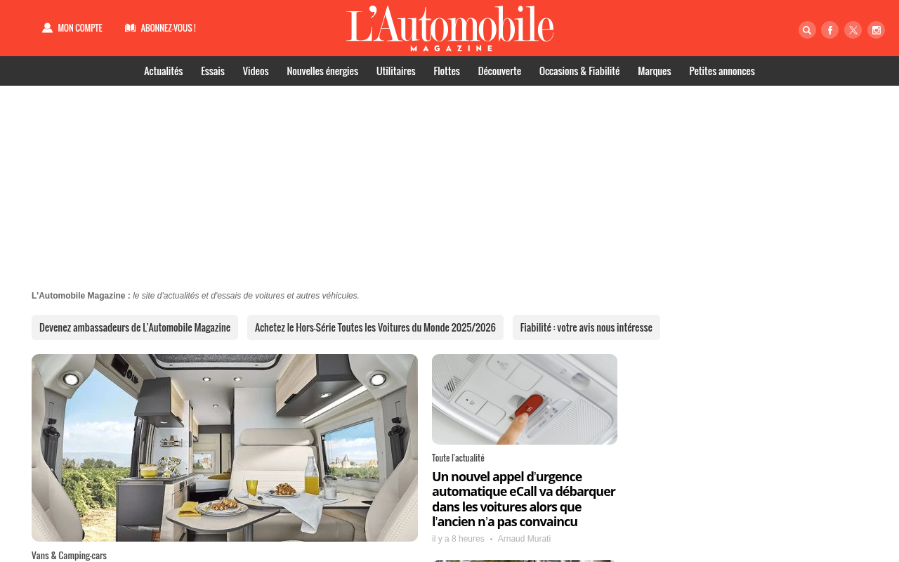L'Automobile Magazine : toute l'actu, essais et nouveautés