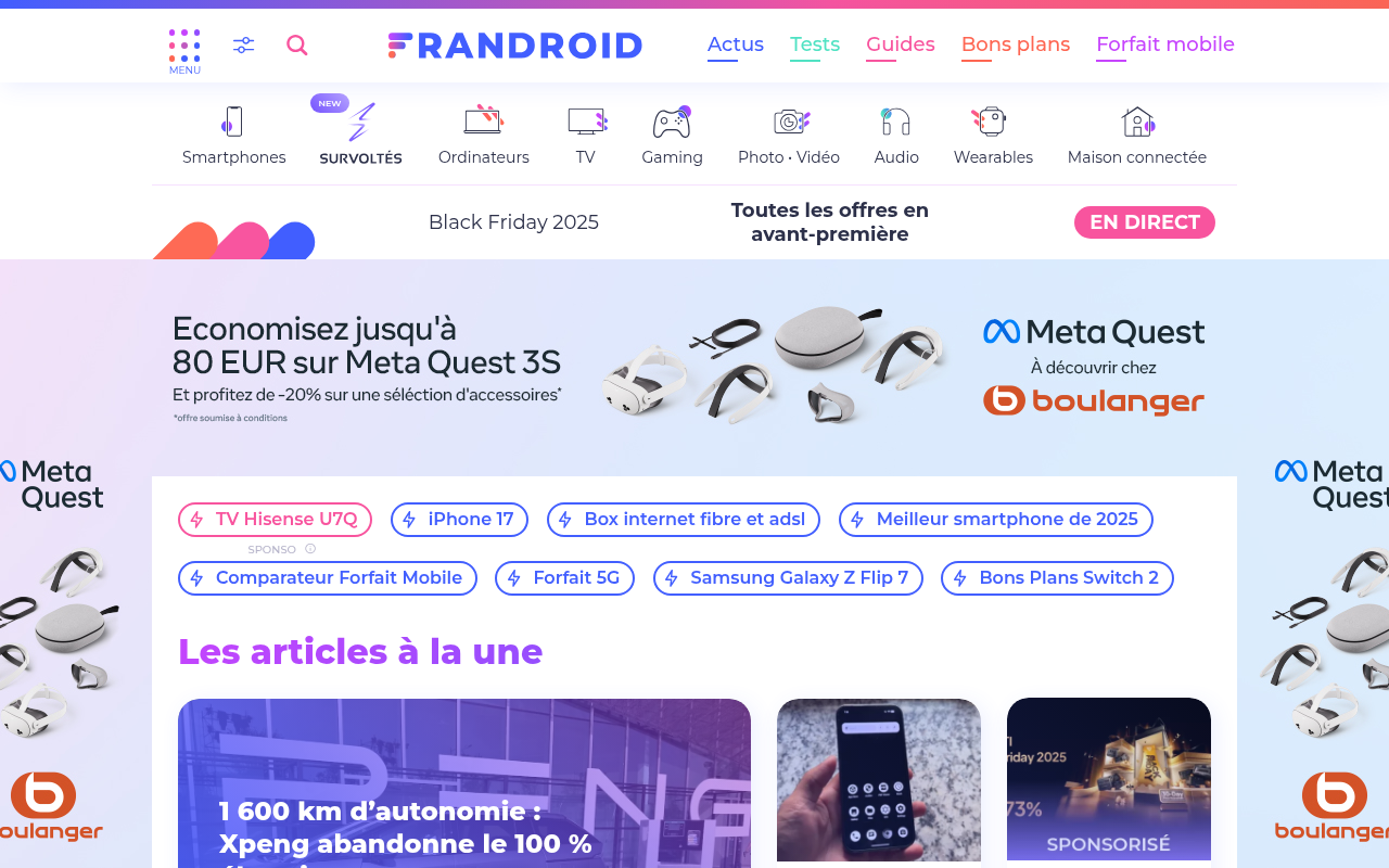 Frandroid – La référence tech pour s’informer, comparer et bien acheter
